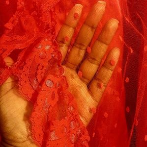 Gorgeous Vintage Red Strapless Lace Lydia Dress